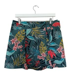 RipSkirt Hawaii Skirt Vintage Bali Jungle Print Women's Medium Summer Swim Beach